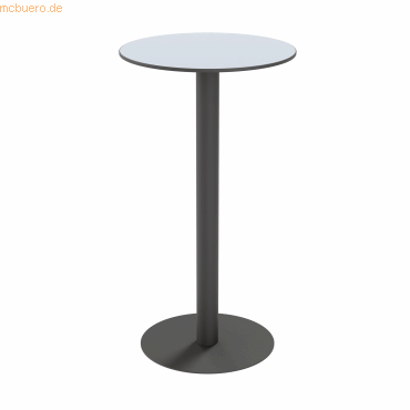 3660141226874 - Stehtisch CROSS TRCROS60H02 110cm (H) 60x60cm (BxT) rund grau schwarz 3660141226874 PAPERFLOW 3660141226874 - Stehtisch CROSS TRCROS60H02 110cm (H) 60x60cm (BxT) rund grau schwarz 3660141226874 PAPERFLOW