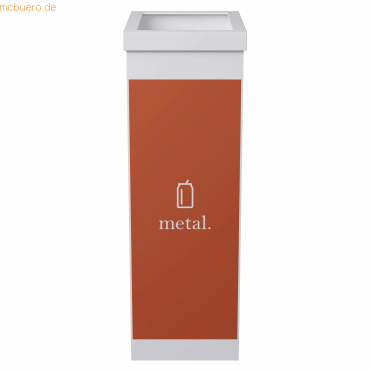 3660141280135 - PAPERFLOW Wertstoffsammelbox für Metall weiß 60 Liter