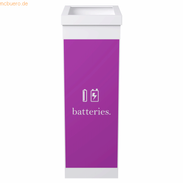 3660141280166 - PAPERFLOW Wertstoffsammelbox für Batterien weiß 60 Liter