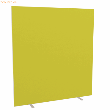3660141944037 - Design-Trennwand Paperflow Stoffbespannung grün schwer entflammbar gemäß DIN 4102 (B1) desinfektionsmittelbeständig B 1600 x T 390 x H 1740 mm