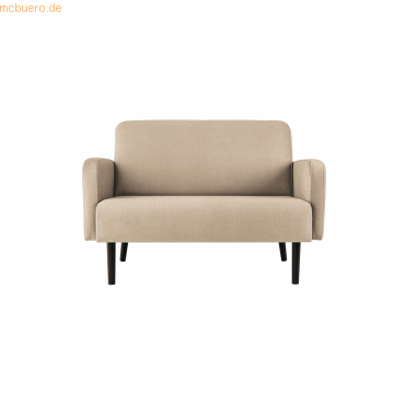 3660141954241 - 2-Sitzer Sofa LISBOA elfenbein schwarz Stoff 3660141954241 PAPERFLOW 3660141954241 - 2-Sitzer Sofa LISBOA elfenbein schwarz Stoff 3660141954241 PAPERFLOW