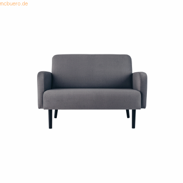 3660141954258 - 2-Sitzer Sofa LISBOA grau schwarz Stoff 3660141954258 PAPERFLOW
