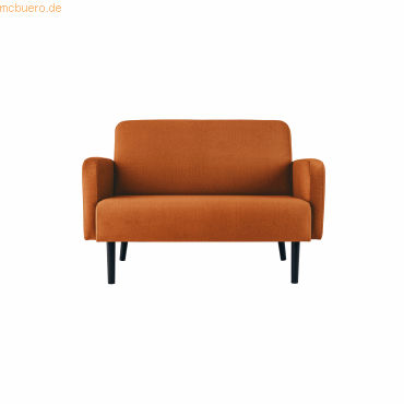 3660141954265 - 2-Sitzer Sofa LISBOA braun schwarz Stoff 3660141954265 PAPERFLOW