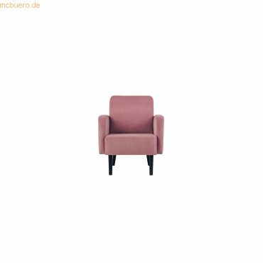 3660141954418 - Sessel LISBOA rosa schwarz Stoff 3660141954418 PAPERFLOW