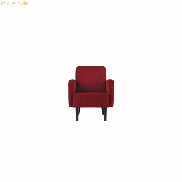 3660141954425 - Sessel LISBOA rot schwarz Stoff 3660141954425 PAPERFLOW