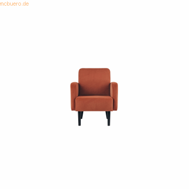 3660141954432 - Sessel LISBOA rost schwarz Stoff 3660141954432 PAPERFLOW