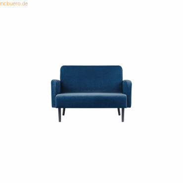 3660141954463 - 2-Sitzer Sofa LISBOA blau schwarz Stoff 3660141954463 PAPERFLOW 3660141954463 - 2-Sitzer Sofa LISBOA blau schwarz Stoff 3660141954463 PAPERFLOW