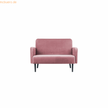3660141954494 - 2-Sitzer Sofa LISBOA rosa schwarz Stoff 3660141954494 PAPERFLOW