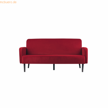 3660141954586 - 3-Sitzer Sofa LISBOA rot schwarz Stoff 3660141954586 PAPERFLOW