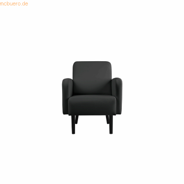 3660141954609 - Sessel easyChair® by Paperflow LISBOA desinfektionsmittelbeständiger Kunstlederbezug schwarz Fußgestell schwarz B 710 x T 815 x H 830 mm 3660141954609 - Sessel easyChair® by Paperflow LISBOA desinfektionsmittelbeständiger Kunstlederbezug schwarz Fußgestell schwarz B 710 x T 815 x H 830 mm