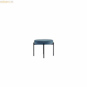 3660141954845 - Sitzbank easyChair® by Paperflow GAIA rund Stoffbezug elfenbeinfarben 4-Fußgestell mattschwarz B 575 x T 575 x H 455 mm 3660141954845 - Sitzbank easyChair® by Paperflow GAIA rund Stoffbezug elfenbeinfarben 4-Fußgestell mattschwarz B 575 x T 575 x H 455 mm