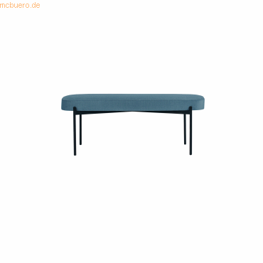 3660141955057 - Sitzbank easyChair® by Paperflow GAIA oval L Stoffbezug elfenbeinfarben 4-Fußgestell mattschwarz B 1180 x T 420 x H 455 mm 3660141955057 - Sitzbank easyChair® by Paperflow GAIA oval L Stoffbezug elfenbeinfarben 4-Fußgestell mattschwarz B 1180 x T 420 x H 455 mm