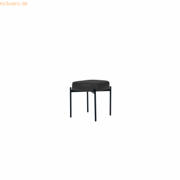 3660141955521 - Sitzbank easyChair® by Paperflow GAIA oval S desinfektionsmittelbeständiger Kunstlederbezug schwarz 4-Fußgestell mattschwarz B 490 x T 380 x H 455 mm 3660141955521 - Sitzbank easyChair® by Paperflow GAIA oval S desinfektionsmittelbeständiger Kunstlederbezug schwarz 4-Fußgestell mattschwarz B 490 x T 380 x H 455 mm