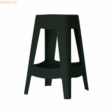 3660141957372 - Barhocker Paperflow BELLINI Sitzhöhe 685 mm 4-Fußgestell Polypropylen schwarz 2 Stück