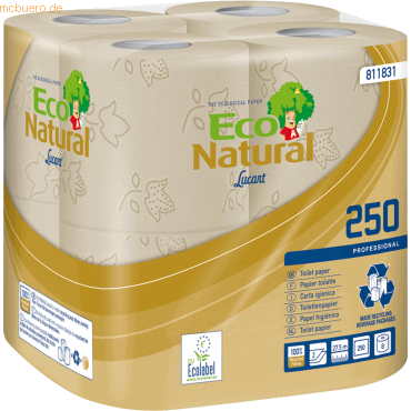 3661679010850 - Toilettenpapier EcoNatural 250 811831 2-lagig havanna naturbraun 250 Blatt Rolle 3661679010850 64 Rolle 3661679010850 - Toilettenpapier EcoNatural 250 811831 2-lagig havanna naturbraun 250 Blatt Rolle 3661679010850 64 Rolle