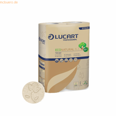 3661679010928 - Toilettenpapier Eco Natural 63 811929 3-lagig havanna naturbraun 250 Blatt   Rolle 3661679010928 30 Stück