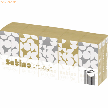 4000735131907 - Satino Prestige Taschentücher hochweiß 4-lagig Weiche und saugstarke Zellstofftaschentücher 1 Paket = 15 Packungen à 10 Tücher 4000735131907 - Satino Prestige Taschentücher hochweiß 4-lagig Weiche und saugstarke Zellstofftaschentücher 1 Paket = 15 Packungen à 10 Tücher