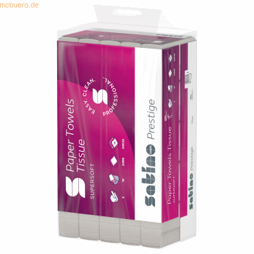 4000735323692 - Papierhandtücher prestige Interfold-Falzung 2-lagig 3000 Tücher 4000735323692 3000 Blatt 4000735323692 - Papierhandtücher prestige Interfold-Falzung 2-lagig 3000 Tücher 4000735323692 3000 Blatt
