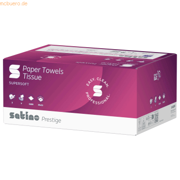 4000735324026 - Papierhandtuch 276640 25x23cm 2lg V-Falz 3000 BlPack 4000735324026 Satino 3000 Blatt 4000735324026 - Papierhandtuch 276640 25x23cm 2lg V-Falz 3000 BlPack 4000735324026 Satino 3000 Blatt