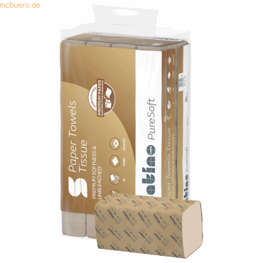 4000735354399 - Handtuchpapier PureSoft 277570 V-Falz 2lg 3200 BlPack 4000735354399 Satino 3200 Blatt 4000735354399 - Handtuchpapier PureSoft 277570 V-Falz 2lg 3200 BlPack 4000735354399 Satino 3200 Blatt