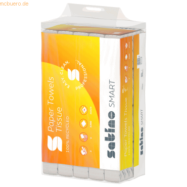 4000735555611 - Papierhandtuch 276520 Smart 24x23cm 2lg V-Falz hw 4000 BlPa 4000735555611 Satino 4000 Blatt 4000735555611 - Papierhandtuch 276520 Smart 24x23cm 2lg V-Falz hw 4000 BlPa 4000735555611 Satino 4000 Blatt