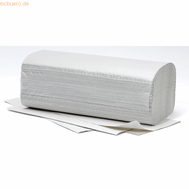 4000883000643 - PLUS Papierhandtücher 25 x 23 cm 1-lagig Interfalz geprägt Recyclingqualität 1 Karton = 20 x 250 = 5000 Blatt