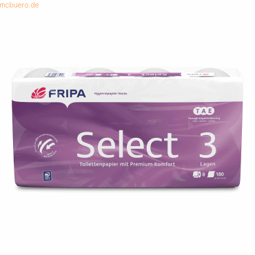 4000883005730 - Toilettenpapier Select 1030807 3-lagig hochweiß 180 Blatt Rolle 4000883005730 8 Rolle 4000883005730 - Toilettenpapier Select 1030807 3-lagig hochweiß 180 Blatt Rolle 4000883005730 8 Rolle
