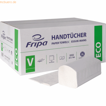 4000883101203 - Falthandtuch 2-lag weiß 4000883101203 FRIPA 4012104 3200 Blatt 4000883101203 - Falthandtuch 2-lag weiß 4000883101203 FRIPA 4012104 3200 Blatt