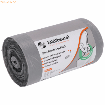 4001553700085 - Müllbeutel 34043 First Plus PCR grau 80 Liter offen extreme 4001553700085 50 Stück 4001553700085 - Müllbeutel 34043 First Plus PCR grau 80 Liter offen extreme 4001553700085 50 Stück