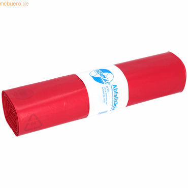 4001553710251 - Müllsäcke 11001 Premium Typ 60 rot 120 Liter offen besonders reißfest 4001553710251 25 Stück 4001553710251 - Müllsäcke 11001 Premium Typ 60 rot 120 Liter offen besonders reißfest 4001553710251 25 Stück