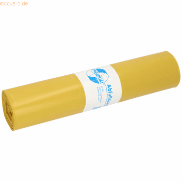 4001553710503 - DEISS LDPE Premium Mittlere Belastung Müllsäcke 120 L Gelb PE (Polyethylen) 60-37 Mikron 25 Stück 4001553710503 - DEISS LDPE Premium Mittlere Belastung Müllsäcke 120 L Gelb PE (Polyethylen) 60-37 Mikron 25 Stück