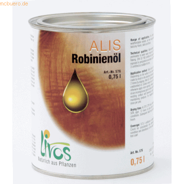 4001634075767 - LIVOS Robinienöl ALIS M9615 750ml 4001634075767 750 Milliliter 4001634075767 - LIVOS Robinienöl ALIS M9615 750ml 4001634075767 750 Milliliter