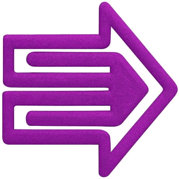 4001782231565 - 20 x Büroklammern Pfeilklip 30mm VE=25 Stück violett