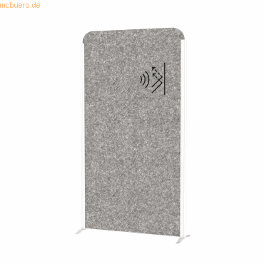 4002390089814 - MAUL Stellwandsystem MAULcocoon Akustik B 1000 x H 1800 mm dunkelgraue Oberfläche weiß 4002390089814 - MAUL Stellwandsystem MAULcocoon Akustik B 1000 x H 1800 mm dunkelgraue Oberfläche weiß
