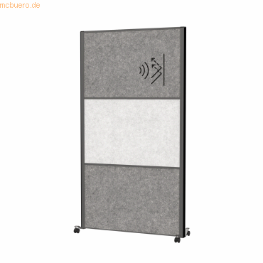 4002390089869 - MAUL Stellwandsystem MAULconnecto Steckmodule 1x Akustikvlies hell 2x Akustikvlies dunkel Klettverbindung auf Rollen H 1800 x B 1000 mm anthrazit 4002390089869 - MAUL Stellwandsystem MAULconnecto Steckmodule 1x Akustikvlies hell 2x Akustikvlies dunkel Klettverbindung auf Rollen H 1800 x B 1000 mm anthrazit