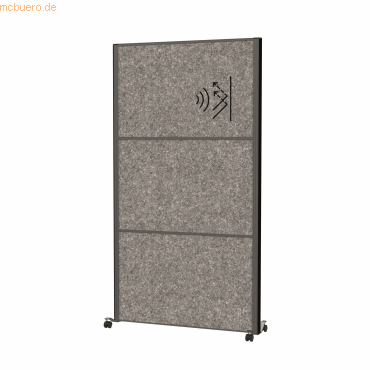 4002390090100 - MAUL Stellwandsystem MAULconnecto UpLight 3x Akustikvlies dunkel LED-Beleuchtung Klettverbindung auf Rollen H 1800 x B 1000 mm anthrazit 4002390090100 - MAUL Stellwandsystem MAULconnecto UpLight 3x Akustikvlies dunkel LED-Beleuchtung Klettverbindung auf Rollen H 1800 x B 1000 mm anthrazit