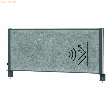 4002390090254 - MAUL Akustik-Tischtrennwand MAULconnecto Uplight 9761289 dunkelgrau 1200 x 515 cm 4002390090254 - MAUL Akustik-Tischtrennwand MAULconnecto Uplight 9761289 dunkelgrau 1200 x 515 cm