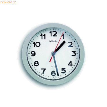 4002390091558 - Wanduhr MAULstep weiß silber Kunststoff Ø 200 cm 4002390091558 MAUL 4002390091558 - Wanduhr MAULstep weiß silber Kunststoff Ø 200 cm 4002390091558 MAUL