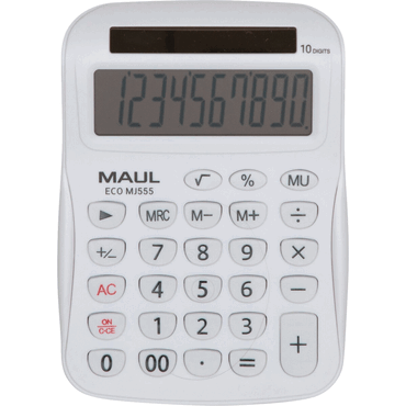 4002390092647 -  72635 02 Tischrechner Solar ECO MJ 555 weiß 4002390092647 MAUL