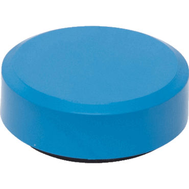 4002390105248 - MAUL Magnet MAULpro Recycling rund mit Facetterand Haftkraft bis 06 kg Ø 29 mm 85 % Recycling-Kunststoff lackiert blau 20 Stück