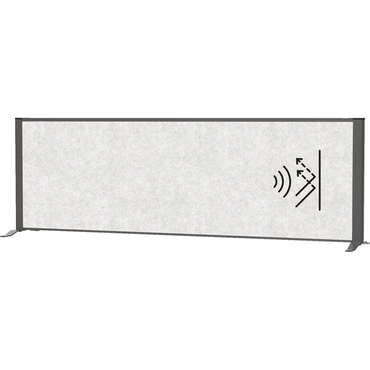 4002390105767 - Sideboard-Trennwand MAULconnecto 160x50cm Akustik hell 4002390105767 Maul