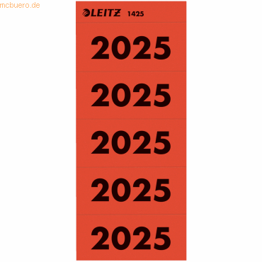 4002432138289 - Selbstklebende Jahresetiketten 2025 Rot 60 x 255 mm 100 Stück 4002432138289 - Selbstklebende Jahresetiketten 2025 Rot 60 x 255 mm 100 Stück