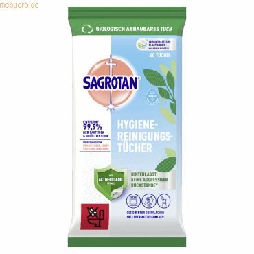 4002448140306 - feuchte Allzweck-Reinigungstücher Sagrotan Hygiene-Reinigungst1-lagig60 Tücher