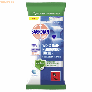 4002448140368 - Desinfektionstücher Sagrotan WC-Reinigungst 60St1-lagig60 St