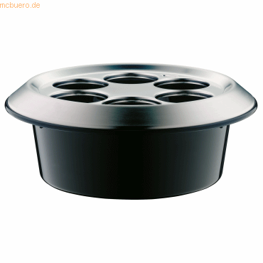 4002458490392 - Wein- und Sektkühler ALFI Konferenzboy Eiskübel grau (schwarz edelstahlfarben) Baraccessoires Weinaccessoires Eiskübel für 6 x 033 Liter Flaschen