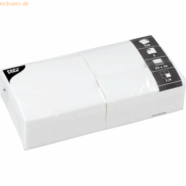4002911144862 - Servietten 2-lagig 1 4 Falz Tissue weiß 4002911144862 14486 250 Stück 4002911144862 - Servietten 2-lagig 1 4 Falz Tissue weiß 4002911144862 14486 250 Stück