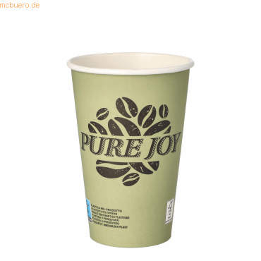 4002911548578 - Trinkbecher Pure Joy Einweg 300ml Pappe beschichtet grün 4002911548578 87868 50 Stück 4002911548578 - Trinkbecher Pure Joy Einweg 300ml Pappe beschichtet grün 4002911548578 87868 50 Stück