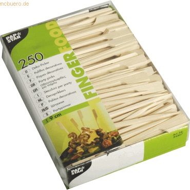 4002911844076 - Golf Fingerfood-Spieße Bambusspieße für kleine Snacks 1 Packung = 250 Stück Länge 9 cm 4002911844076 - Golf Fingerfood-Spieße Bambusspieße für kleine Snacks 1 Packung = 250 Stück Länge 9 cm