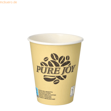 4002911878675 - Coffee to go Becher Pure Joy Einweg 02 l Ø 80 x H 92 mm FSC®-zertifizierte Pappe cremefarben 50 Stück 4002911878675 - Coffee to go Becher Pure Joy Einweg 02 l Ø 80 x H 92 mm FSC®-zertifizierte Pappe cremefarben 50 Stück