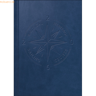 4003273790827 - Buchkalender Mentor 148x208cm 1 Tag Seite Kunstleder Nautic bla 4003273790827 - Buchkalender Mentor 148x208cm 1 Tag Seite Kunstleder Nautic bla